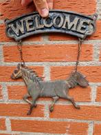 Welcome bordje met paard, gratis afhalen, Tuin en Terras, Tuinwanddecoratie, Gebruikt, Ophalen