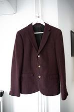 Bordeauxrood wollen colbert Asos maat 48 (M), Kleding | Heren, Kostuums en Colberts, Overige kleuren, Gedragen, Asos, Verzenden