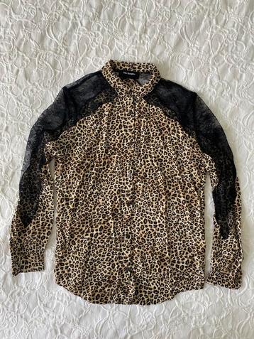 The Kooples blouse maat XS - zijde, kant en luipaardprint beschikbaar voor biedingen