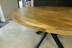Eettafel rond mango naturel 100/110/120/130/140/150cm, Ophalen, Industrieel, landelijk, robuust, Rond, Nieuw