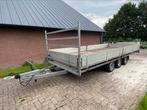 Hulco 3 asser plateauwagen aanhanger 500x200cm 3500KG, Auto diversen, Ophalen, Zo goed als nieuw