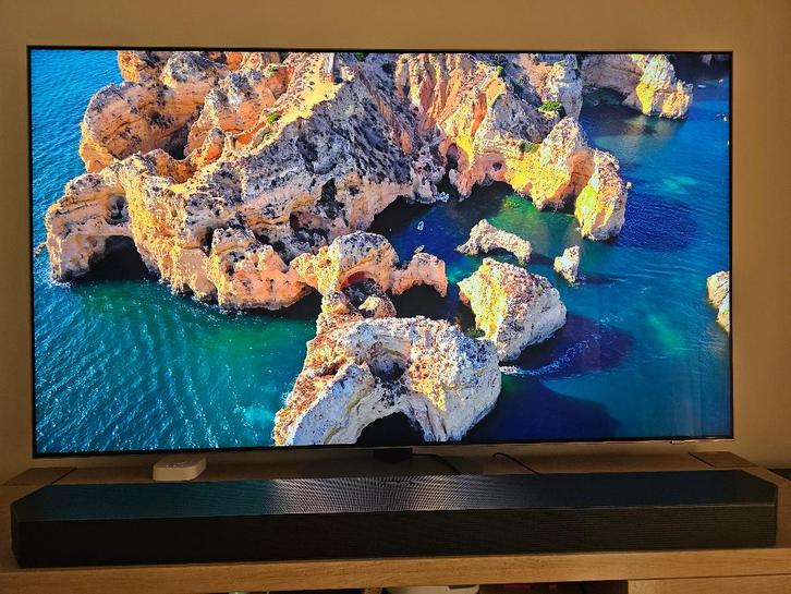 Samsung 65" Neo QLED 4K QN93C + Slim Fit Wall Mount, Audio, Tv en Foto, Televisies, Gebruikt, QLED, 100 cm of meer, 4k (UHD), Samsung