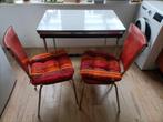 Formica retro vintage jaren 70, Huis en Inrichting, Tafels | Eettafels, Ophalen, Gebruikt, 50 tot 100 cm, 50 tot 100 cm