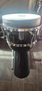 MEINL Djembe Zwart + Tas & Standaard, Muziek en Instrumenten, Percussie, Ophalen, Zo goed als nieuw