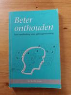 Beter onthouden   Dr.W.M. Smits, Gelezen, Dr. W.C.M. Smits, Beta, HBO