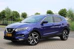 Nissan Qashqai 1.3 DIG-T N-Connecta l Pano l Clima l Navi, Gebruikt, Euro 6, Blauw, Leder en Stof