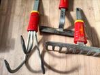 WolfGarten 2 harken + schoffel + cultivator + verticuteerhar, Ophalen of Verzenden, Gebruikt, Schoffel
