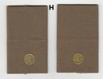 set rangen epauletten Vaandrig / Adjudant (H), Verzamelen, Ophalen of Verzenden, Landmacht, Nederland, Embleem of Badge