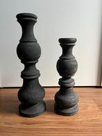 Houten kandelaars (set van 2), Ophalen of Verzenden