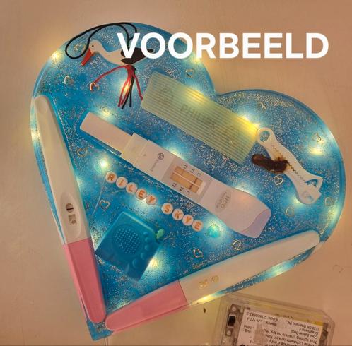 Geboorte hart van epoxy hars, Hobby en Vrije tijd, Overige Hobby en Vrije tijd, Nieuw, Ophalen of Verzenden