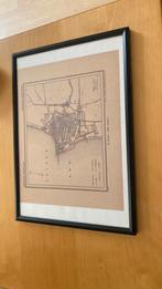 Lijst met prent historisch Harlingen, Verzamelen, Foto's en Prenten, Ophalen, Voor 1940