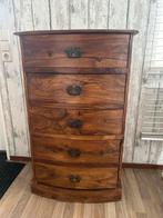 Houten Ladekast met 5 Lades, Ophalen, Gebruikt, 50 tot 100 cm, Met lade(s)