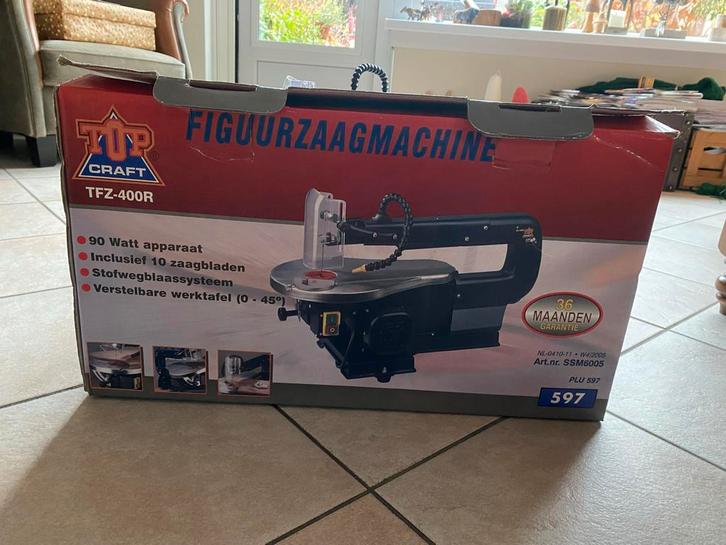Figuurzaagmachine Top Craft TFZ-400R, Doe-het-zelf en Verbouw, Gereedschap | Zaagmachines, Gebruikt, Figuurzaag, Minder dan 600 watt