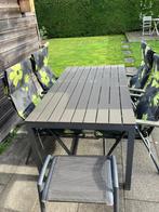 Tuinset, Tuin en Terras, 4 zitplaatsen, Gebruikt, Aluminium, Ophalen of Verzenden