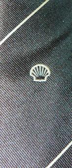 Shell stropdas bruin met beige strepen, Ophalen of Verzenden, Nieuw, Gebruiksvoorwerp