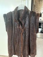 Echt bont met leer gilet, Ophalen of Verzenden, Zo goed als nieuw, Maat 38/40 (M), Bruin