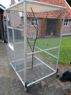Volière aluminium, Dieren en Toebehoren, Vogels | Hokken en Kooien, Ophalen, Gebruikt, Aluminium, Volière