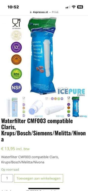Koffiemachine filters beschikbaar voor biedingen