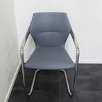 Brunner Ray Vergaderstoelen, Slede-Stoelen Grijs, Stapelbaar, Gebruikt, Stof, Ophalen of Verzenden, Grijs