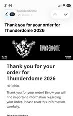 Thunderdome 2026 tickets !, Twee personen