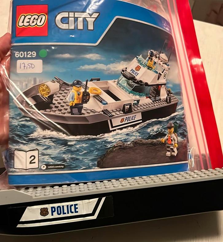 Lego City 60129 Politie patrouilleboot, Kinderen en Baby's, Speelgoed | Duplo en Lego, Zo goed als nieuw, Ophalen of Verzenden
