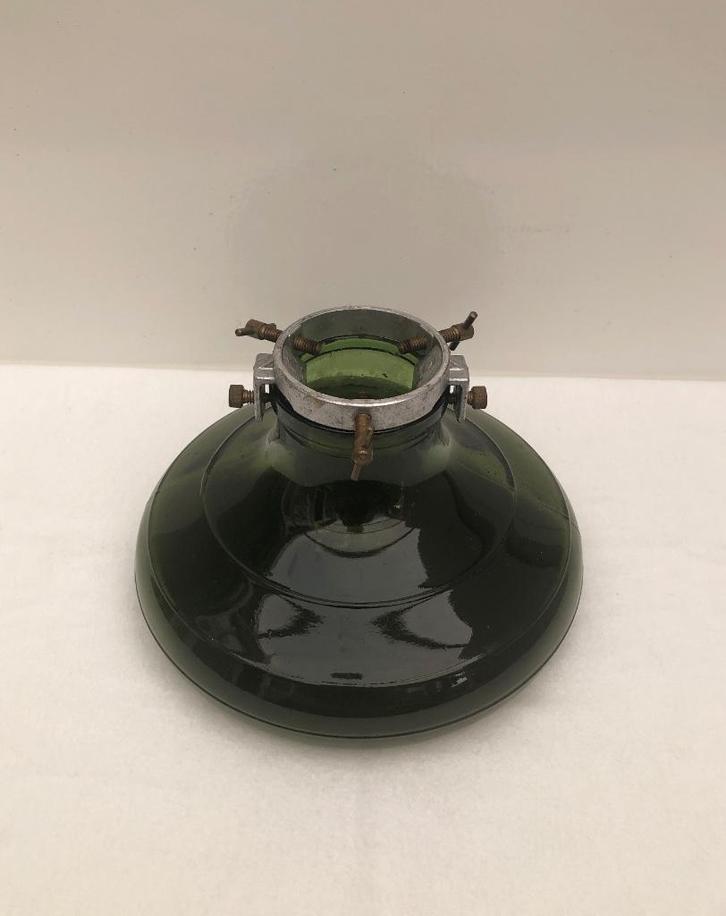 Bulach Groen glazen kerstboomstandaard ( vaas), Diversen, Kerst, Gebruikt, Ophalen of Verzenden