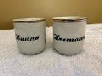 Decoratie Bekers Hermann & Hanna, Gebruikt, Keramiek, Ophalen of Verzenden, Overige stijlen