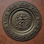 Messing wandbord Shiva Nataraja, Antiek en Kunst, Antiek | Wandborden en Tegels, Ophalen of Verzenden