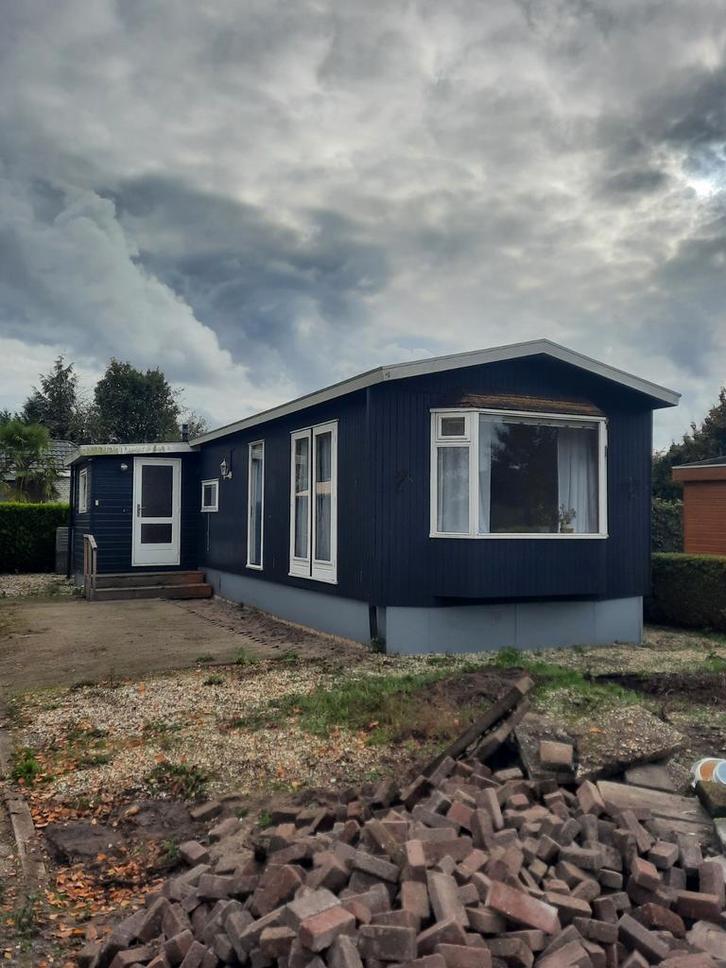 Te koop chalet 13 bij 3.70 meter, Hulshorst zonder plek, Caravans en Kamperen, Stacaravans, Ophalen of Verzenden