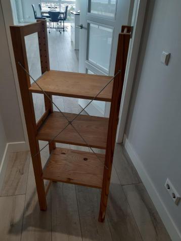Ikea Rek, Ivar, massief grenen bestaande uit 3 delen, boeken - afbeelding 5