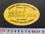 sticker België Ravels Eel  Dancing Kapelhof, Ophalen, Zo goed als nieuw
