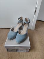 Lichtblauwe espadrilles met sleehak, maat 39, Ophalen of Verzenden