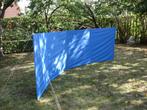Vintage windscherm strandscherm Esvo 140 * 460 4 panelen, Caravans en Kamperen, Ophalen of Verzenden, Gebruikt