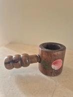 Antieke handgeschilderde walnoot kraker herfst noten, Ophalen of Verzenden