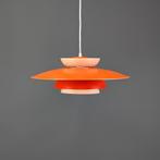 Deense Hanglamp met Oranje Tinten - Mid century modern, Ophalen of Verzenden, Zo goed als nieuw, Metaal, Deens design