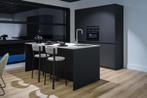 Moderne keuken grafietzwart ultramat, Ophalen, Zwart, Enkelwandige keuken, Zo goed als nieuw