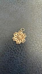 925 sterling zilver hanger bloem filigraine, Gebruikt, Ophalen of Verzenden, Bloem of Plant, Zilver