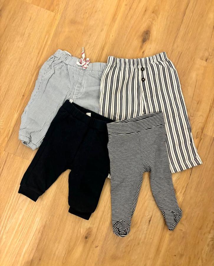 4 x bundel broekjes voor baby jongens • maat 56 • blauw, Kinderen en Baby's, Babykleding | Maat 56, Zo goed als nieuw, Jongetje