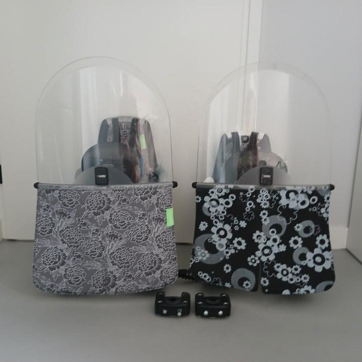 2x Bobike fietsstoeltje voorop 9-18kg zgan met slaaprol, Fietsen en Brommers, Fietsaccessoires | Fietsstoeltjes, Zo goed als nieuw