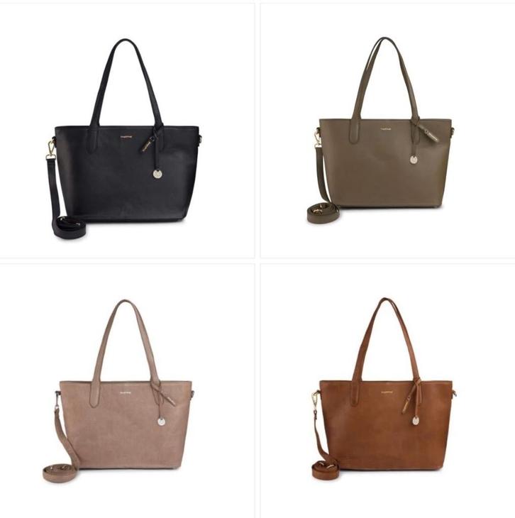 Bag2Bag leren tas Paris, Sieraden, Tassen en Uiterlijk, Tassen | Damestassen, Nieuw, Shopper, Overige kleuren, Ophalen of Verzenden