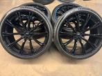 22 INCH ORIGINELE ABT VELGEN + ZOMERBANDEN AUDI RS6 RSQ8, Auto-onderdelen, Banden en Velgen, Gebruikt, 285 mm, Banden en Velgen