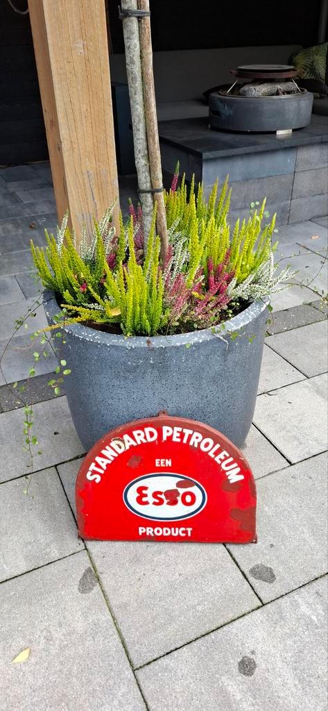 Oud Esso Emaille Reclamebord, Verzamelen, Merken en Reclamevoorwerpen, Gebruikt, Reclamebord, Ophalen of Verzenden