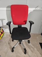 Bureaustoel zwart/rood, Ophalen, Rood, Bureaustoel
