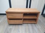 Teak houten TV meubel - Op te schuren, Huis en Inrichting, Kasten | Televisiemeubels, Ophalen, Gebruikt, 100 tot 150 cm, Teakhout