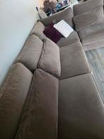 Grote hoekbank velvet, 250 tot 300 cm, 100 tot 125 cm, Hoekbank, Ophalen of Verzenden