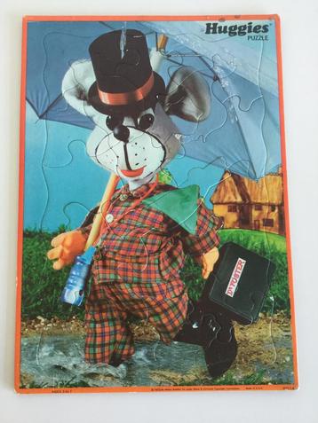 Vintage/retro kartonnen puzzel HUGGIES  uit 1973 beschikbaar voor biedingen