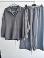 Dames grijs set crop broek en trui M 40 petite, Ophalen of Verzenden, Zo goed als nieuw, Maat 38/40 (M), Grijs