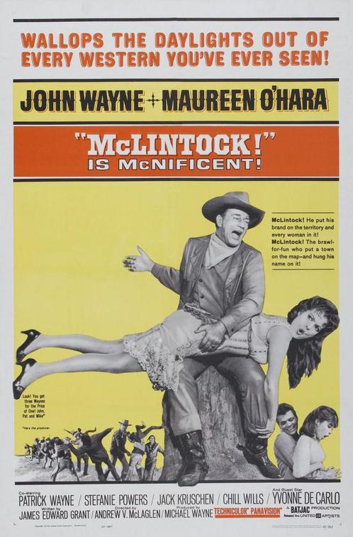McLintock, John Wayne, Mareen O'Hara, Patrick Wayne (1963), Cd's en Dvd's, Dvd's | Klassiekers, Zo goed als nieuw, Actie en Avontuur