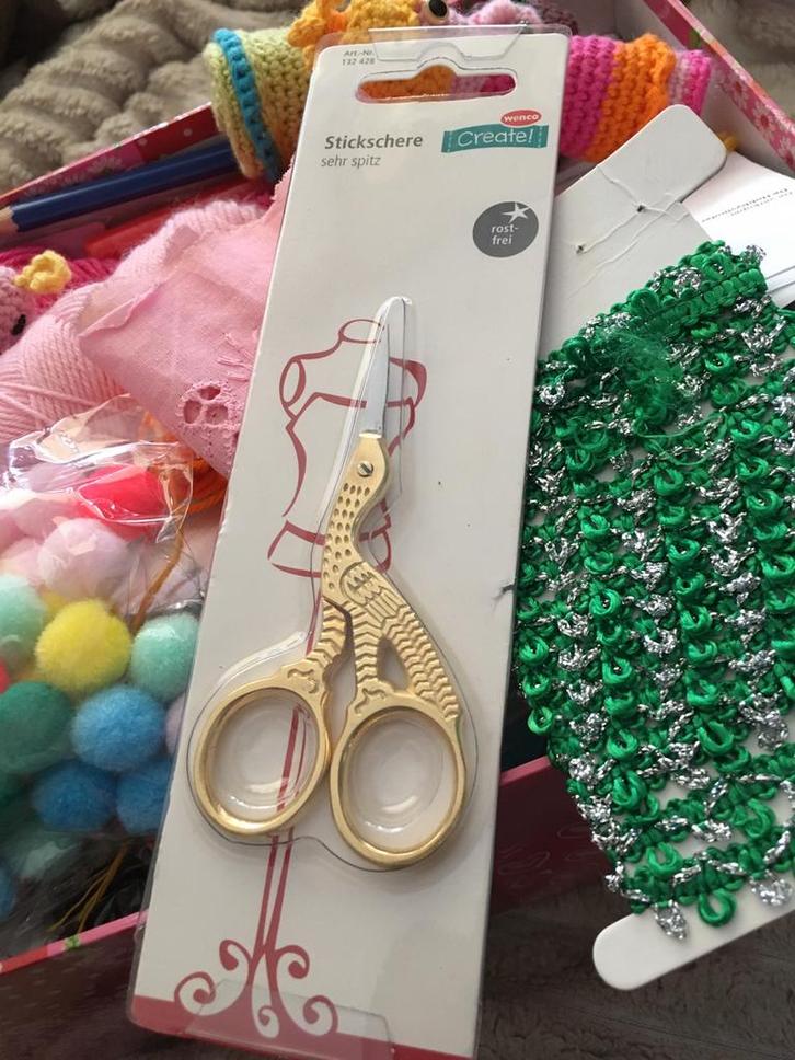 Naai schaartje/Vogeltje/Goudkleurig Nieuw., Hobby en Vrije tijd, Knutselen, Nieuw, Knutselwerk