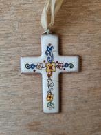 Vintage Kruis Hanger met Bloemen, Antiek en Kunst, Ophalen
